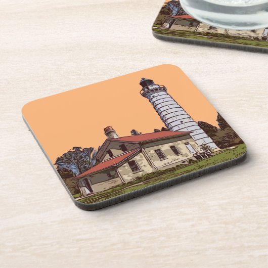 DESSOUS-DE-VERRE LUMIÈRE DE L'ÎLE CANA (Côté gauche)