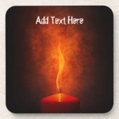 Dessous-de-verre Lumière des bougies dans le noir (Devant)