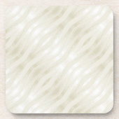 Dessous-de-verre Lumière noble texturée beige et blanc (Devant)