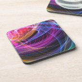 Dessous-de-verre Lumière tourbillonnante arc-en-ciel abstrait (Côté gauche)