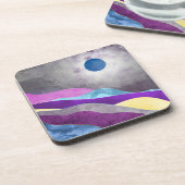 Dessous-de-verre Lune bleue (Côté gauche)