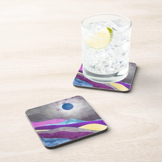 Dessous-de-verre Lune bleue (Côté Droit)