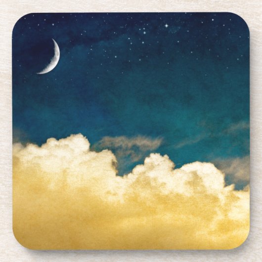 Dessous-de-verre Lune et Cloudscape (Devant)