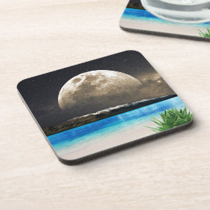 Dessous-de-verre Lune Et Plage