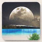 Dessous-de-verre Lune Et Plage (Devant)