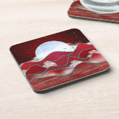 Dessous-de-verre Lune rouge (Côté gauche)