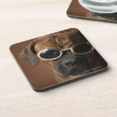 Dessous-de-verre Lunettes de soleil de port de chien (Côté gauche)