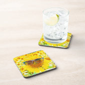 Dessous-de-verre Lunettes de soleil Tournesol Chic (Côté Droit)