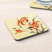 Dessous-de-verre Lys de tigre - rouge (Côté gauche)