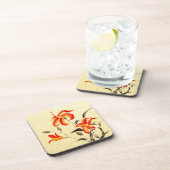 Dessous-de-verre Lys de tigre - rouge (Côté Droit)