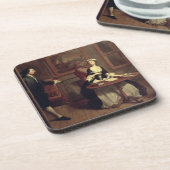 Dessous-de-verre M.B. trouve l'écriture de Pamela, illustration de (Côté gauche)