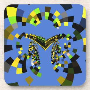 Dessous-de-verre M Bleu