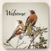 dessous de verre "M. et Mme Robin" (Devant)