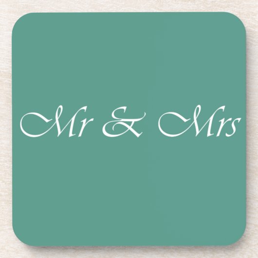 Dessous-de-verre M. & Mme Typographie (Devant)