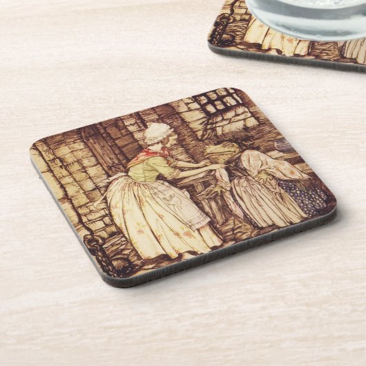 Dessous-de-verre M. Toad s'habille par Arthur Rackham (Côté gauche)