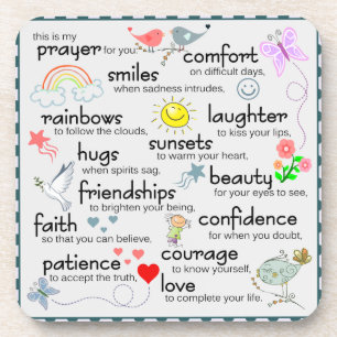 Dessous-de-verre Ma Prière Pour Vous