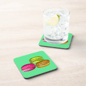 Dessous-de-verre Macarons colorés aquarelle art funky (Côté Droit)