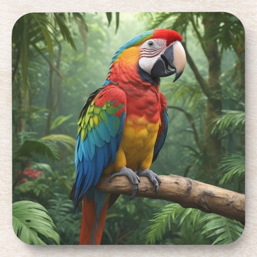 Dessous-de-verre Macaw Parrot (Devant)
