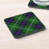 Dessous-de-verre MacDonald tartan bleu vert plaid (Côté gauche)