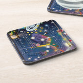 Dessous-de-verre Machine Super Space Pinball (Côté gauche)