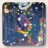 Dessous-de-verre Machine Super Space Pinball (Devant)