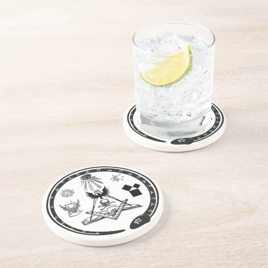 Dessous de verre maçonniques (Côté)