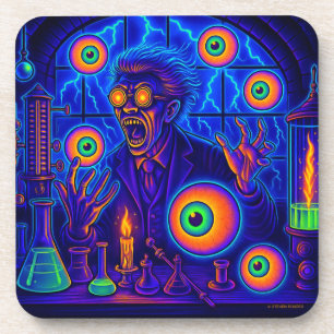 Dessous-de-verre MAD SCIENTIFIQUE - LA MAD LAB INFERNO (6 ct).