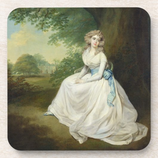 Dessous-de-verre Madame Chambers, c.1789 (huile sur la toile) (Devant)