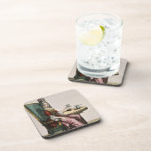 Dessous-de-verre Madame Taking Coffee, plat de mode, c.1695 (Côté Droit)