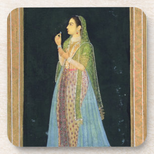 Dessous-de-verre Madame tenant une fleur, du petit album de Clive