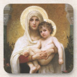 Dessous-de-verre Madonna des Roses par Bouguereau<br><div class="desc">Madonna des Roses (1903) de Bouguereau est une vintage peinture de portraits religieux et réalistes de beaux-arts victoriens. Un portrait religieux de la Vierge et de l'Enfant avec Marie-Madeleine tenant le bébé Jésus-Christ avec des halos d'or et entouré de roses. À propos de l'artiste : William-Adolphe Bouguereau (1825-1905) était un...</div>