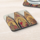 Dessous-de-verre Madonna et enfant avec des solides solubles. (Côté gauche)