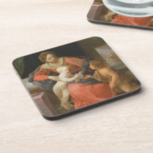 Dessous-de-verre Madonna et enfant avec St John le baptiste
