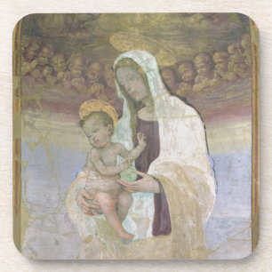 Dessous-de-verre Madonna et l'enfant, un détail du tabernacl