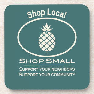 Dessous-de-verre Magasin Local, crème d'ananas petit magasin