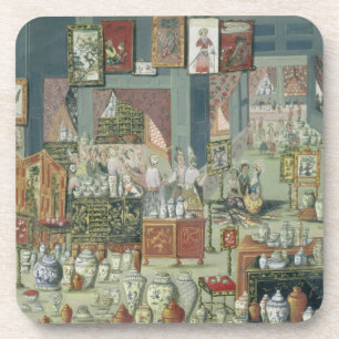 Dessous-de-verre Magasin vendant les marchandises chinoises, moitié