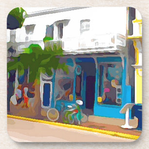 Dessous-de-verre Magasins colorés à Key West