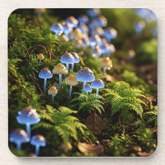 Dessous-de-verre Magical Bioluminescent Fungi - Deep Forest