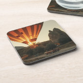 Dessous-de-verre Magique Sunrise Hot Air Balloon Vue Avec Voiture R (Côté gauche)