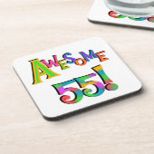 Dessous-de-verre Magnifique 55 T-shirts et cadeaux d'anniversaire (Côté gauche)