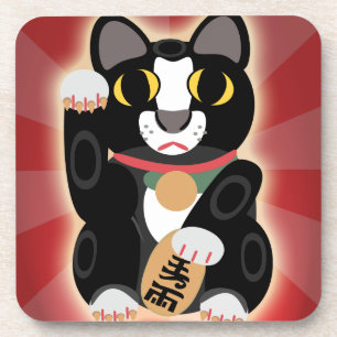 Dessous-de-verre Magnifique Lucky Tux Cat Cartoon Art amusant