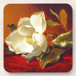 Dessous-de-verre Magnolia sur Red Velvet Martin Johnson Heade