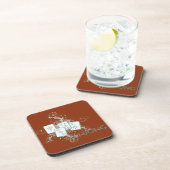 Dessous-de-verre mahjong bleu (Côté Droit)