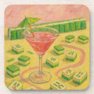 Dessous-de-verre Mahjong Chic Peinture Cocktail