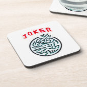 Dessous-de-verre MahJong symbole du jeu Joker tuile (Côté gauche)