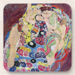 Dessous-de-verre Maiden (Vierge), Gustav Klimt, Art Nouveau Vintage<br><div class="desc">The Maiden (alias La Vierge) (1913) de Gustav Klimt est une peinture vintage de l'époque victorienne de beaux-arts symbolisant le portrait de portrait. Plusieurs femmes bâillonnent, s'étirent et dorment dans un lit recouvert de couvertures motifs en mosaïque colorée. À propos de l'artiste : Gustav Klimt (1862-1918) était un peintre symboliste...</div>