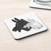 Dessous-de-verre Main Silhouette Billy Chèvre (Côté gauche)