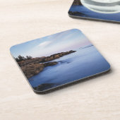 Dessous-de-verre Maine, Parc national Acadia, Moonset (Côté gauche)