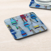 Dessous-de-verre Maine, Stonington, bouées décoratives de homards (Côté gauche)