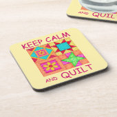 Dessous-de-verre Maintenez le calme et la surface composée de blocs (Côté gauche)